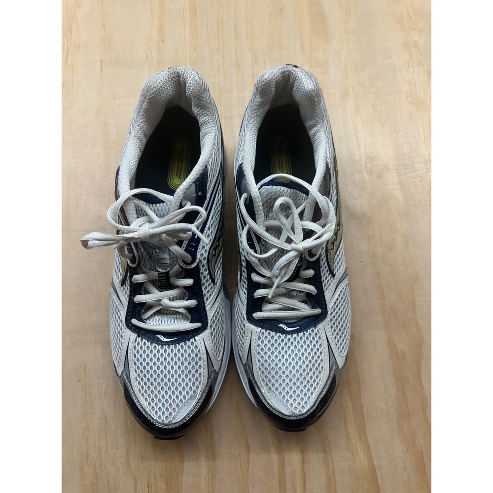 Saucony ProGrid Guide 2 Mens Running Shoes White Navy Silver 20030-1 Size 12.5